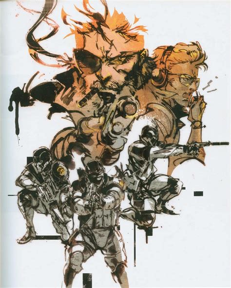 metal gear solid box artist|yoji shinkawa metal gear solid.